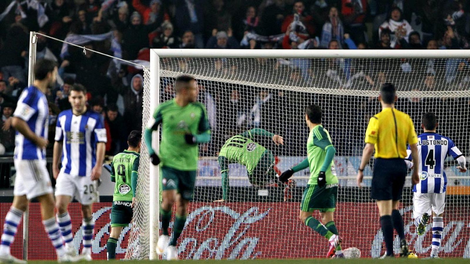 Gracias a un gol de Nolito el Celta de Vigo ha logrado empatar en San Sebastián. El equipo local se había adelantado en la primera mitad por medio de Agirretxe.