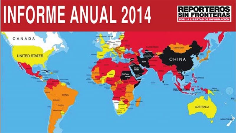 La libertad de prensa retrocede en el mundo, según el informe anual de RSF