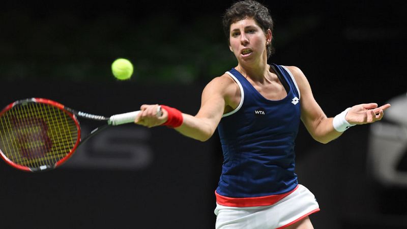 Una tortícolis impide a Carla Suárez disputar la final de Amberes