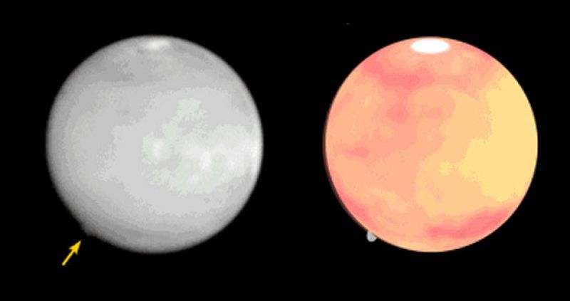 Observan una protuberancia en Marte que alcanzó hasta 250 kilómetros de altura