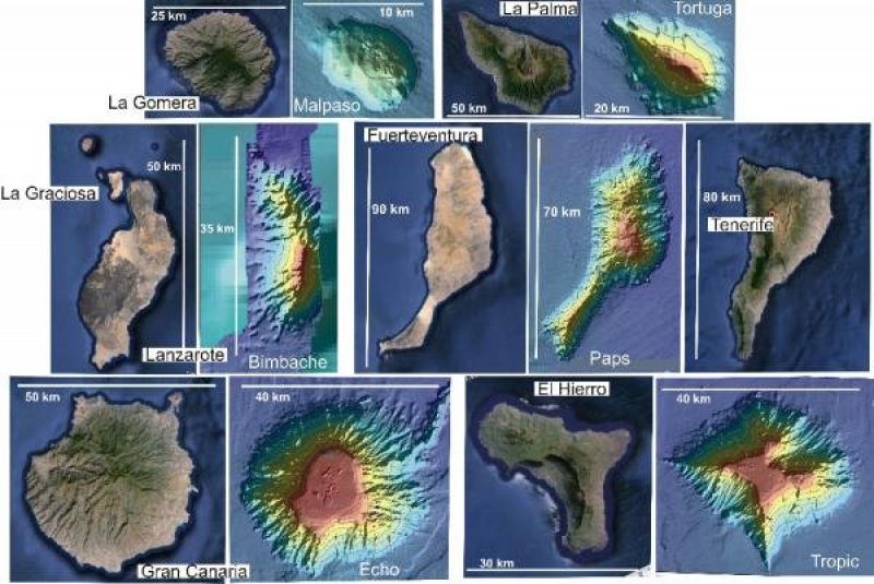 Identifican ocho nuevos montes submarinos al sudoeste de Canarias