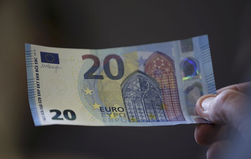 El nuevo billete de 20 euros entrará en circulación el 25 de noviembre