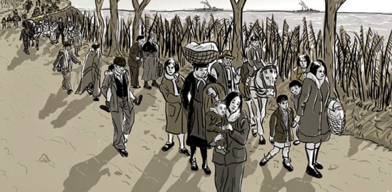 'Paseo de los canadienses', la dramática huida de Málaga a Almería llega al cómic
