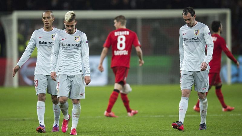 El Atlético prueba su propia medicina y cae ante el Bayer Leverkusen