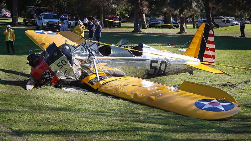 El actor Harrison Ford, hospitalizado tras un accidente en avioneta