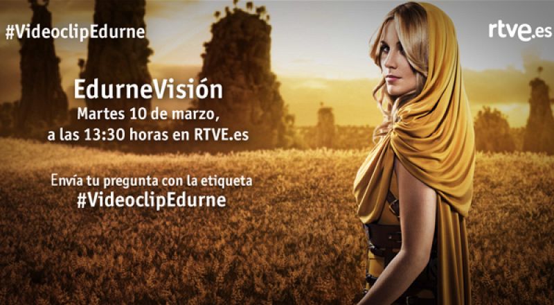Edurne visita 'Edurnevisión' en RTVE.ES para presentar el videoclip a los eurofans
