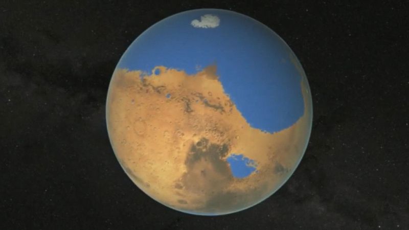 Marte tuvo un océano con suficiente agua como para cubrir todo el planeta