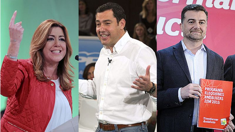 Díaz, Moreno y Maíllo se enfrentan en el primer debate electoral de la campaña andaluza