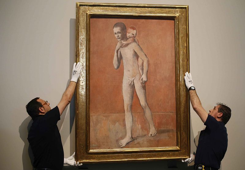 'Los dos hermanos', de Picasso, cuelga ya en el Museo del Prado
