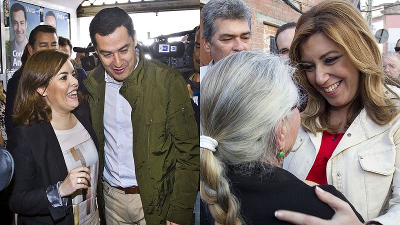 Los reproches por iniciar la "guerra sucia" y el postdebate marcan la campaña de las andaluzas