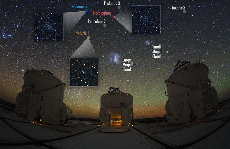 Descubren nueve galaxias enanas que orbitan la Vía Láctea