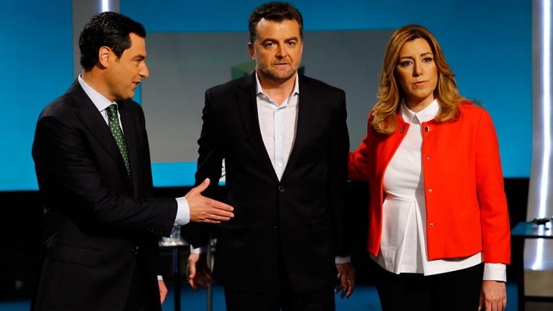 Díaz, Moreno y Maíllo se enrocan en los reproches por la corrupción en un bronco debate