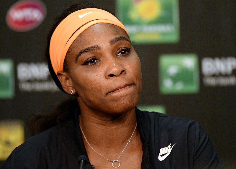 Serena Williams abandona Indian Wells por lesión y Halep pasa a la final
