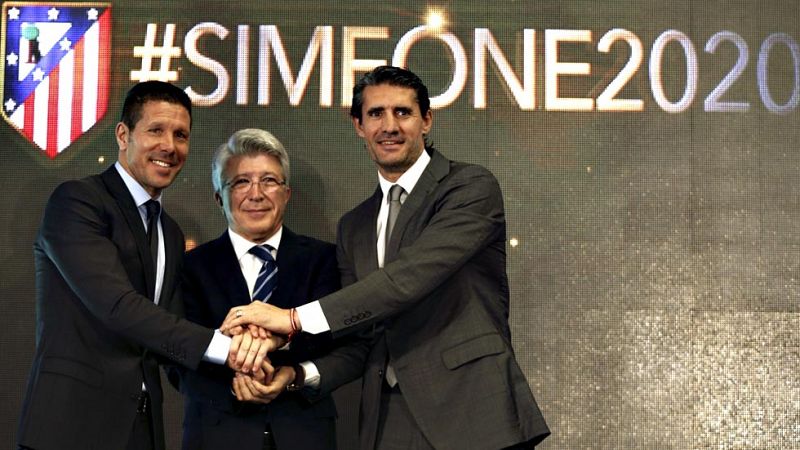 Simeone amplía su contrato con el Atlético de Madrid hasta 2020