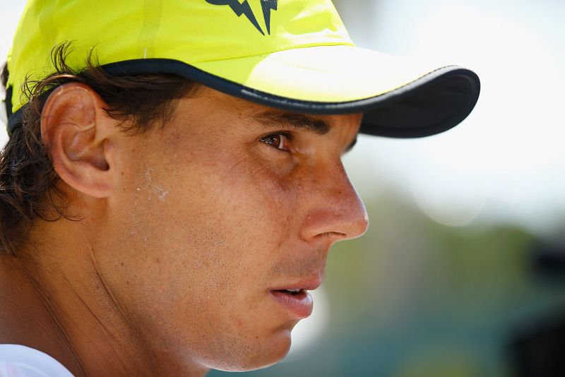 Nadal reconoce que su tobillo no estará "perfecto" para su debut en Miami