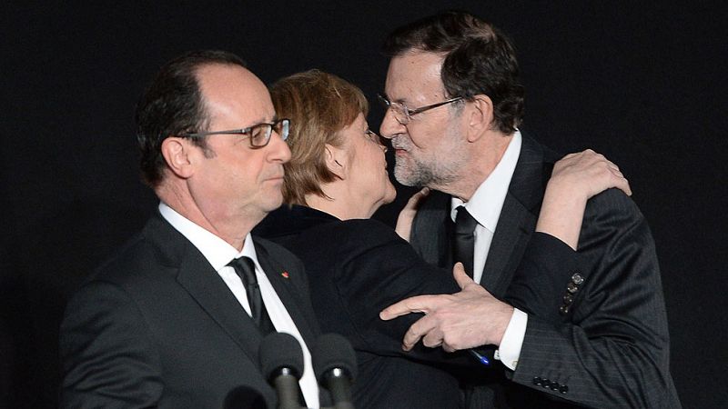 Rajoy, Hollande y Merkel trabajarán "juntos" para conocer las causas del accidente aéreo