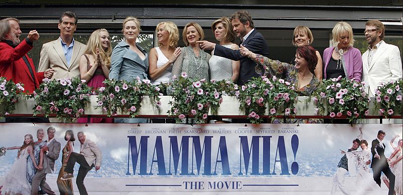 Los componentes de ABBA se reúnen para el estreno de la película 'Mamma Mía!'