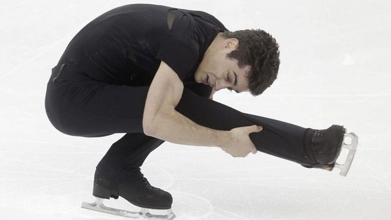 Javier Fernández es segundo tras el programa corto, por detrás de Hanyu