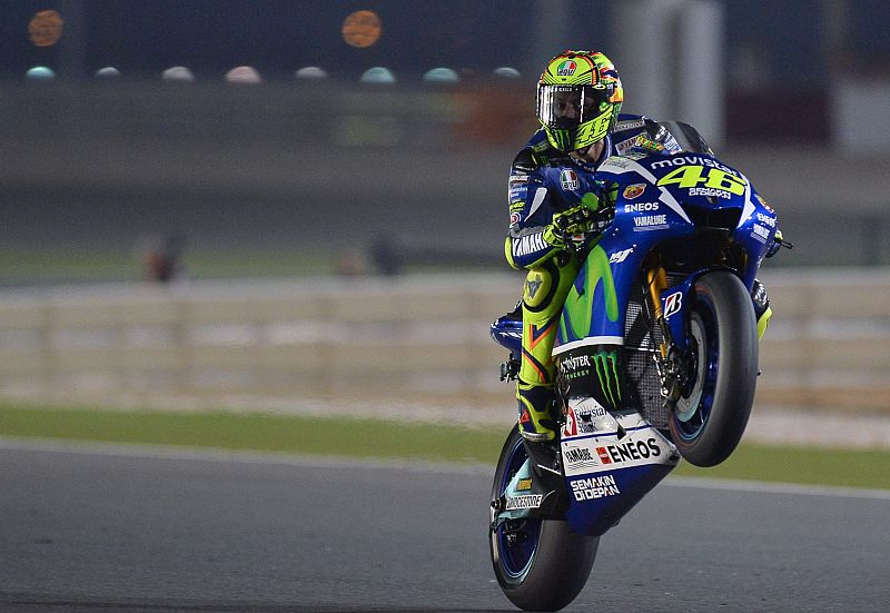 'Il Dottore' Rossi reina en el desierto catarí
