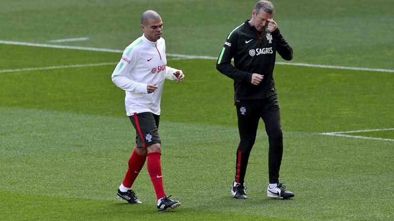 Pepe sufre una lesión muscular en su muslo derecho