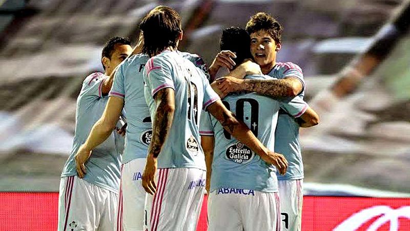 El Celta arrolla al Rayo con un recital de Santi Mina