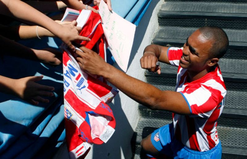 "Me veo ganando un título con el Atlético"