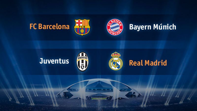 Barcelona-Bayern y Real Madrid-Juventus, semifinales de infarto de la Champions League