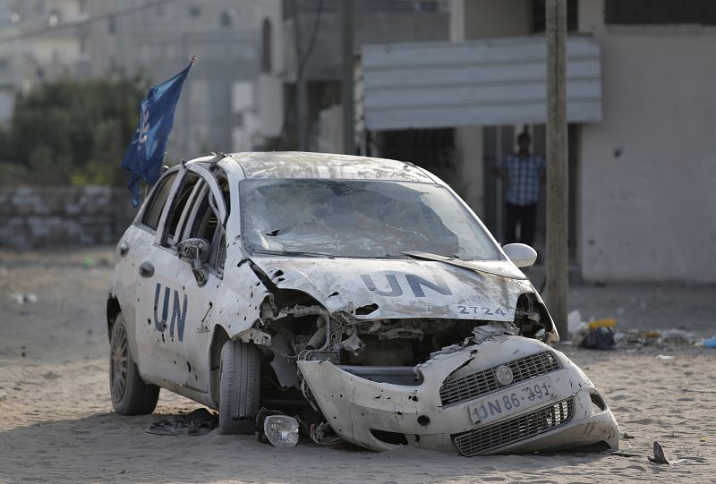 Israel mató a 44 palestinos en ataques a instalaciones de la ONU en Gaza en 2014