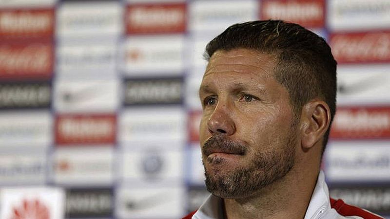 Simeone: "Contra Real Madrid y Barcelona apretar atrás es lo que sale bien"