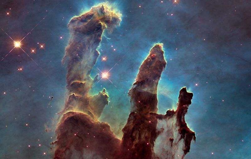 Consiguen la primera imagen en 3D de los 'Pilares de la Creación', en la Nebulosa del Águila