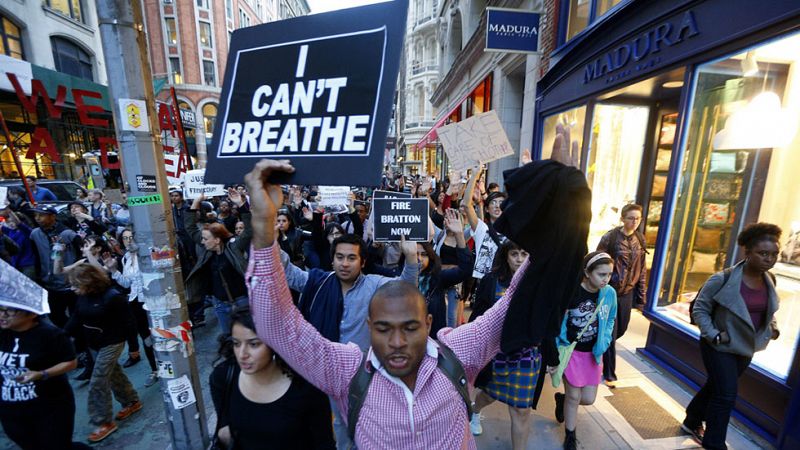 Protestas en las principales ciudades de Estados Unidos contra la violencia policial en Baltimore