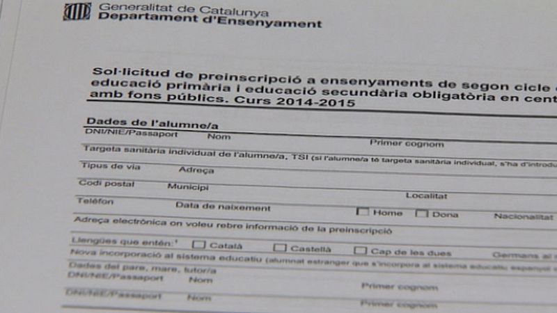 El Gobierno pide al TSJC abrir una nueva matriculación con el castellano como lengua vehicular