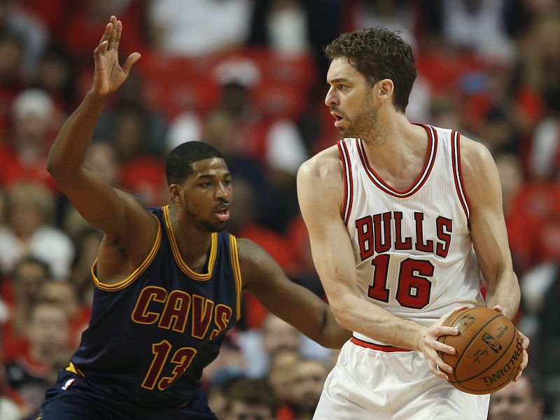 Pau Gasol se lesiona en la victoria de los Bulls sobre los Cavaliers