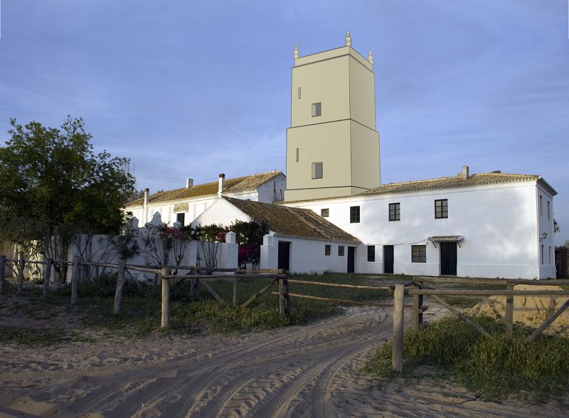 Descubren los restos de una torre medieval entre los muros del Palacio de Doñana
