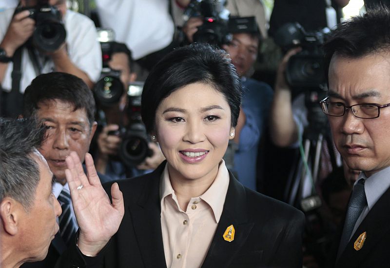 La ex primera ministra de Tailandia, en libertad condicional acusada de corrupción