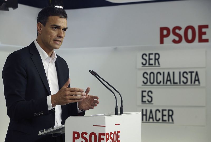 Sánchez se presenta a las primarias del PSOE para ser candidato a la Presidencia del Gobierno