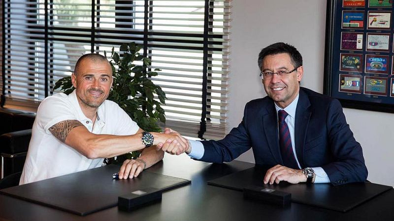 Luis Enrique amplía su contrato como entrenador del Barça hasta 2017