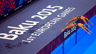 Espaa se coloca tercera por equipos en natacin sincronizada, tras Rusia y Ucrania