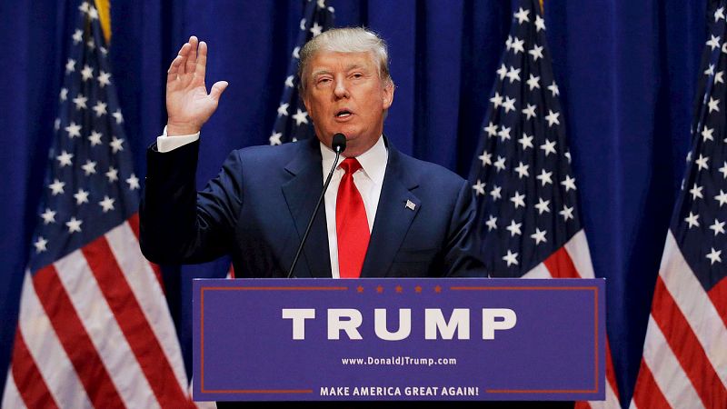 El magnate estadounidense Donald Trump anuncia su candidatura a la Casa Blanca