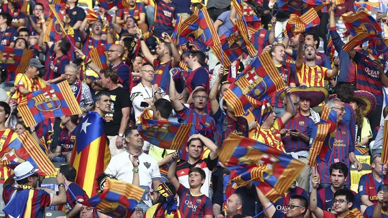 La UEFA expedienta al Barça por la exhibición de esteladas en la final de la Champions
