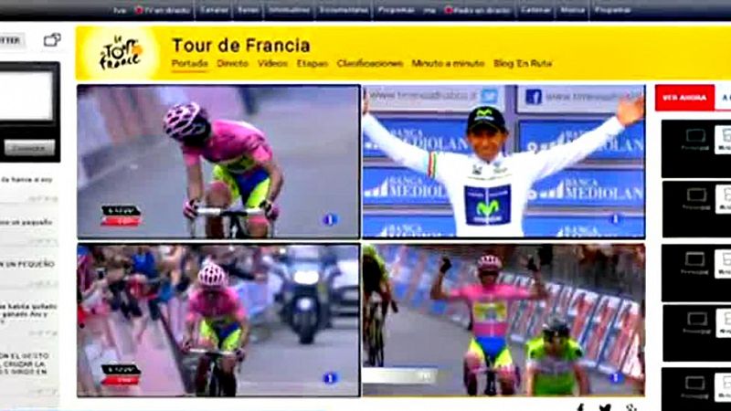 Vive el Tour de Francia en directo y multipantalla, por primera vez, con RTVE.es