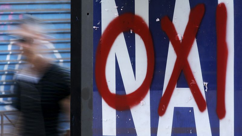 Syriza lidera el 'no' y Nueva Democracia el 'sí' en el referéndum sobre el acuerdo de Grecia y sus acreedores