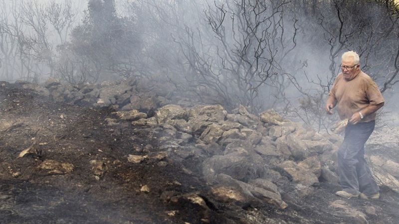 Estabilizado el incendio de las Cinco Villas, en Zaragoza, que ha arrasado 13.500 hectáreas