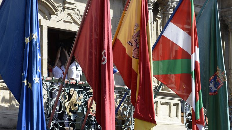 La Delegación del Gobierno recurre la colocación de una ikurriña por primera vez en el chupinazo