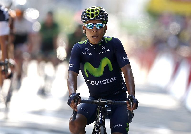 Nairo Quintana: "Estoy bien, fue un golpe superficial"