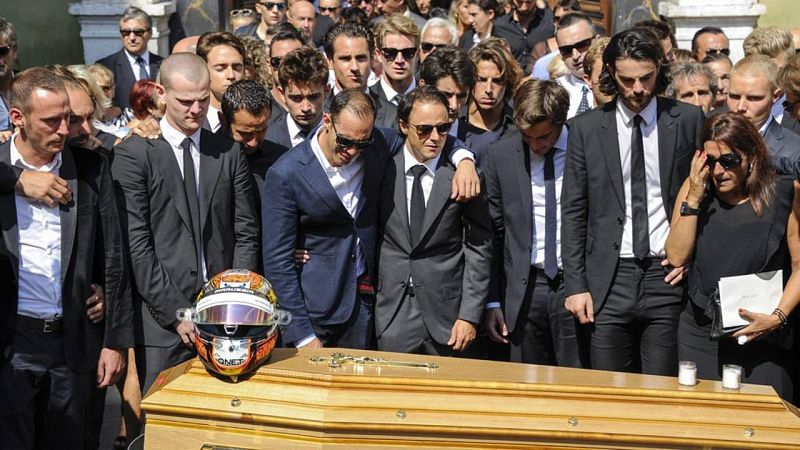 Multitudinario funeral en Niza para despedir a Jules Bianchi