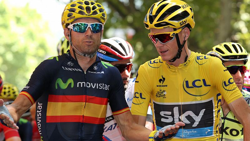 Valverde: "Contador es peligroso, por eso tiramos cuando se cayó"