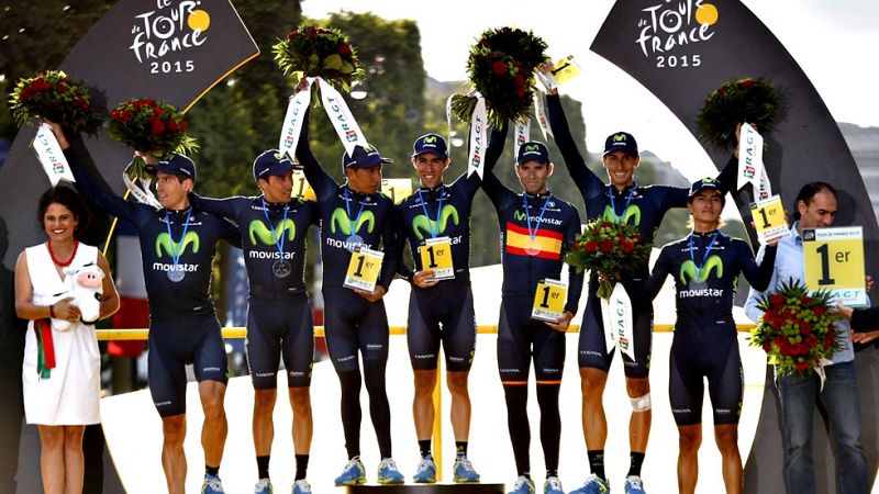 Movistar se queda a un paso de firmar un Tour glorioso