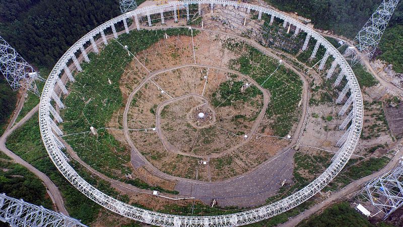 China construye el mayor radiotelescopio del mundo para escuchar al universo