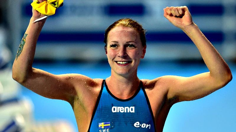 Sjostrom bate por segundo d�a consecutivo el r�cord de los 100 metros mariposa